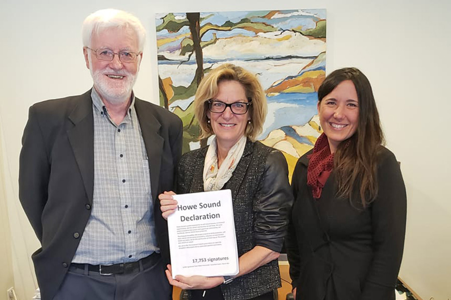 Howe Sound Declaration delivered with 18,000 signatures